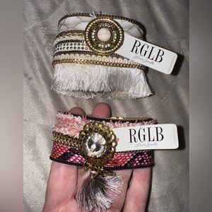 RGLB Laura Janelle leather bracelets with magnetic closure Multicolor Bohemian